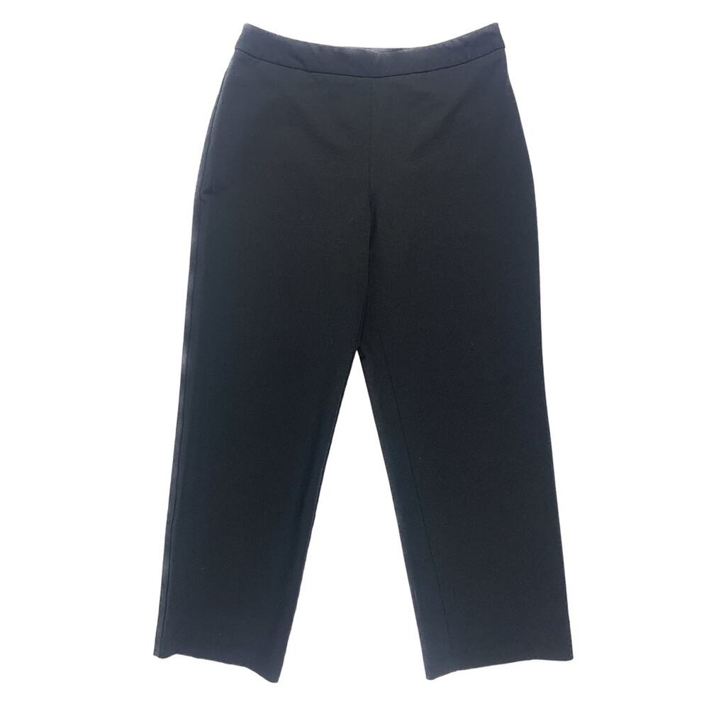 Black Straight Leg Petite Dress Pants